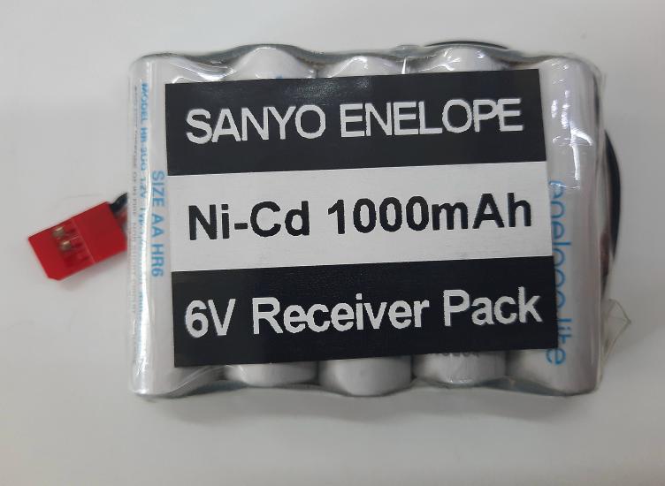 Sanyo Eneloop 1000Mah 6V receiver Pack