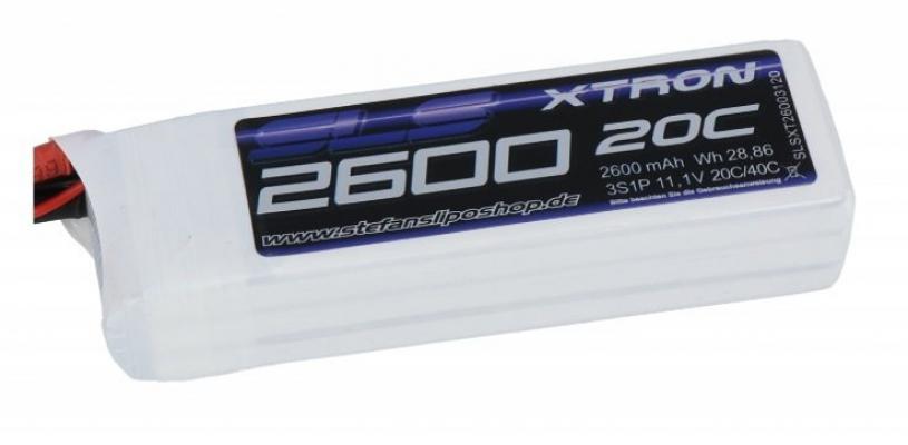 XTRON 2600MAH 3S1P 11.1V 20C / 40C