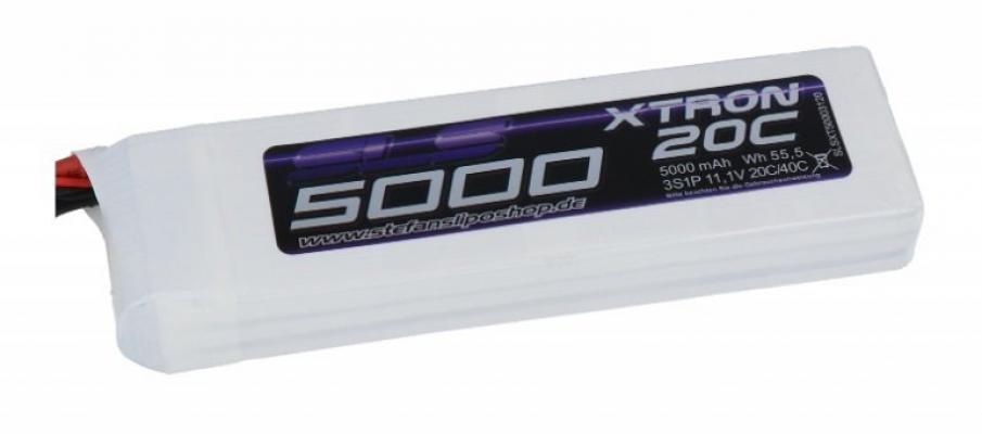 XTRON 5000MAH 3S1P 11.1V 20C / 40C
