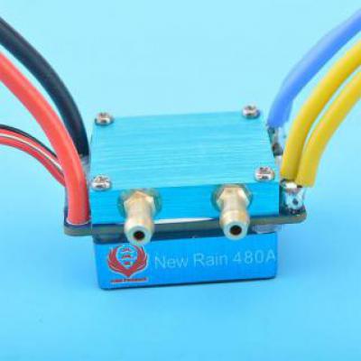 New Rain 80A 480A brushed ESC with cooling fan waterproof 2-4s 3 modes 5V/3A BEC for RC 1/8 buggies trucks crawlers