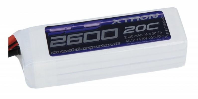 XTRON 2600MAH 4S1P 14.8V 20C / 40C