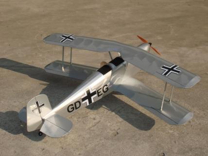 CY Model Bucker Jungmann Elektrikli ARF Uçak-Gri