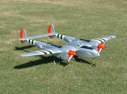 Fly Model P-38 Lightning twin engine ARF 