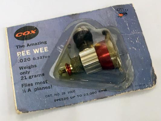 NEW Vintage Cox The Amazing Pee Wee .020 Engine for most 1/2 A Planes SEALED