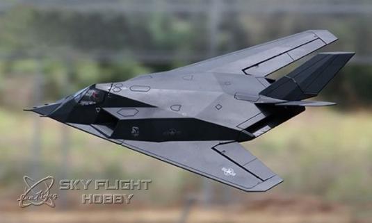 LXHM F-117 Stealth RTF 70mm EDF Model with retractable landing gear